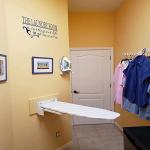 Heavy Duty Ironing Board 37.40"x11.80" Extreme Stability Wall Mount Ironing Boards Space Saving Folding Ironing Board with Heat Resistant Cover for Home Laundry Room Dorm White and Grey