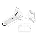 Heavy Duty Ironing Board 37.40"x11.80" Extreme Stability Wall Mount Ironing Boards Space Saving Folding Ironing Board with Heat Resistant Cover for Home Laundry Room Dorm White and Grey