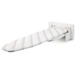 Heavy Duty Ironing Board 37.40"x11.80" Extreme Stability Wall Mount Ironing Boards Space Saving Folding Ironing Board with Heat Resistant Cover for Home Laundry Room Dorm White and Grey