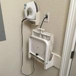 Heavy Duty Ironing Board 37.40"x11.80" Extreme Stability Wall Mount Ironing Boards Space Saving Folding Ironing Board with Heat Resistant Cover for Home Laundry Room Dorm White and Grey