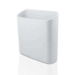 Picowe Magnetic Laundry Storage, Large Lint Holder Bin, Space-Saving Trash Container Hanging on Dryer, Washer or Wall Mount (Gray White)