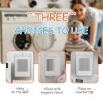 Sealegend Magnetic Lint Bin with Lid, Slim Trash Can, Storage Bins Perfect for Kitchen, Fridge, Cabinet, Bathroom, Laundry Room Organization, Clear