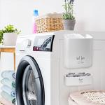 Magnetic Lint Bin for Laundry Room Organization and Storage (2 Piece Set), Waste Holder and Storage Decor, Saves Space with Magnet Mount onto Dryer or Wall Mount Options