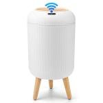 Pukomc Smart Sensor Wastebasket, Convenient and Hygienic Easy to Use, Technology Sensor Waterproof Wastebasket Plastic Trash can for Kitchen, Bathroom, Bedroom, Living Room, Office and Outdoor