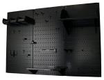 Wall Control Pegboard Organizer 4 ft. Metal Pegboard Standard Tool Storage Kit with Black Toolboard and Black Accessories