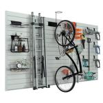 RELIANCER PVC Slat Wall Panels,4ft by 8ft (32 sqft) Garage Wall Organizer Storage System,Interlocking Slatwall Paneling Sheets,Workshop Slatwall Shelves Tools Organization,Wall Mounted Storage Rack