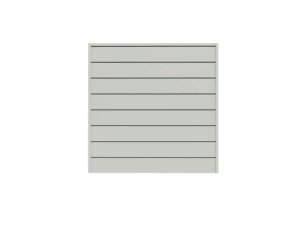CrownWall PVC Slat Wall Panels Garage Wall and Home Organizer Storage System | Heavy Duty Organization and Easy Installation | 4ft by 4ft (16 sqft) Section, Graphite