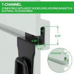 RELIANCER PVC Slat Wall Panels,4ft by 8ft (32 sqft) Garage Wall Organizer Storage System,Interlocking Slatwall Paneling Sheets,Workshop Slatwall Shelves Tools Organization,Wall Mounted Storage Rack