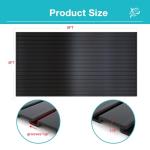 NeatiEase Slatwall Panel Wall Storage Systems, 4 x 8ft Slat Wall Paneling Garage Wall Organizer, Heavy Duty Wall Mounted PVC Wall Rack (Black)