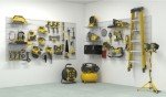 Crownwall 6" Slatwall Starter Bundle (8x4 ft) with 10-Piece Locking Hook Accessory Kit (Graphite)