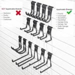 ATOOLA Slatwall Hooks, Garage Slatwall Accessories, Multi Size Slat Wall Accessory, 14 Pack Utility Hooks for Slatwall