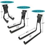 ATOOLA Slatwall Hooks, Garage Slatwall Accessories, Multi Size Slat Wall Accessory, 14 Pack Utility Hooks for Slatwall