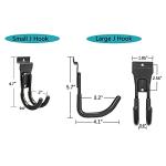 ATOOLA Slatwall Hooks, Garage Slatwall Accessories, Multi Size Slat Wall Accessory, 14 Pack Utility Hooks for Slatwall