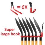 3-H Slatwall Accessories 18 Pack, Slatwall Hooks & Hangers Multi Sizes, Slat Wall Heavy Duty for Space Saving Used as Proslat Accessories with Slatwall Panel(Red)