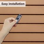 Metal Slatwall Utility Hooks, 10pcs Commercial Slatwall Picture Hook Notch Picture Display Hooks Hangers Painting Hook for Photo Frame Painting Arts Center Slat Panel (Black)