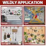 3-H Slatwall Accessories 18 Pack, Slatwall Hooks & Hangers Multi Sizes, Slat Wall Heavy Duty for Space Saving Used as Proslat Accessories with Slatwall Panel(Red)