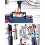 Intpro Slatwall Hooks Slatwall Accessories Utility Hooks Garage Storage Tool Organizer Large Heavy Duty Garage Panels Hooks for Ladders Bulk Items