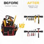 DGSL Magnetic Tool Holder Strip 4 Pack, Heavy Duty Tool Organizer Magnetic Strip, Tool Magnet Bar For Garage Tool Organization 12 In