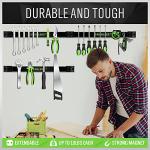 SWANLAKE 12" Magnetic Tool Holder Strip,Metal Tool Magnet Bar for Garage Organization(4PCS)