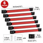 Mayouko 12" Magnetic Tool Holder Strip, 6 Packs, Metal Magnet Tool Organizer Bars for Garage, Workshop, Magnetic Strip for Tools