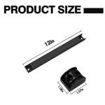 SDLDEER 12" Magnetic Tool Holder, 4 Packs Magnetic Storage Strips Magnet Bar PVC Coated for Garage Tool Organizer Mounted Hanging Strip,Heavy Duty of Holder Easy to Install