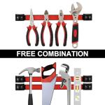 Mayouko 12" Magnetic Tool Holder Strip, 6 Packs, Metal Magnet Tool Organizer Bars for Garage, Workshop, Magnetic Strip for Tools