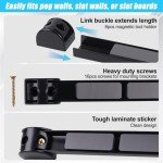 Phamzele 8PCS Magnetic Tool Holder Strip,Metal Tool Magnet Bar for Garage Organization Heavy Duty Metal Tool Organizer Rack, Space Saving, For Workshop, Garage, Home (18inch)