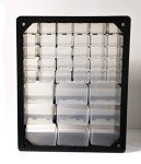Homak Parts Organizer, Black, 39 Drawers