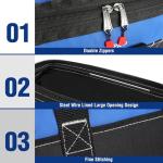 WORKPRO 16-inch Wide Mouth Tool Bag with Water Proof Molded Base