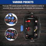 WORKPRO 16-inch Wide Mouth Tool Bag with Water Proof Molded Base
