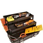 17-Inch Three-Layer Plastic Storage Box/Tool Box/Sewing Box Organizer, Multipurpose Organizer and Portable Handled Storage Case for Art Craft and Cosmetic (Style A)