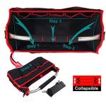 HAUTMEC 16 Inch Tool Bag, Foldable Tool Tote, Portable Open Top Tool Bag, Pro Electrician Tool Bag with Adjustable Shoulder Strap and 16-Pockets，600D Water-Resistant and Wear-Resistant, TB0002