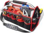 HAUTMEC 16 Inch Tool Bag, Foldable Tool Tote, Portable Open Top Tool Bag, Pro Electrician Tool Bag with Adjustable Shoulder Strap and 16-Pockets，600D Water-Resistant and Wear-Resistant, TB0002