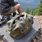 G & F Products Government Issued Style Mechanics Heavy Duty Tool Bag with Brass zipper and side pockets, tool bag for cars, drill, garden, and electrician. Olive Green , 11" x 7" x 6"