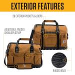 Carhartt Onsite Tool Bag, Durable Water-Resistant, Tool Storage Bag, Heavyweight w/Molded Base, 18-Inch, Carhartt Brown