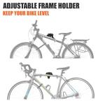 Ibera Horizontal Wall Mount Hanger, Indoor Bicycle Hook Holder Storage Rack for Home or Garage, 45 Degree Adjustable Angle to Keep Bike Level