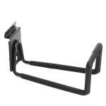 Slatwall Hose Hooks, Heavy Duty Garage Storage Utility Tool Double Holder Bike Hanger Organizer for Bicycle Ladder and Folding Chairs (2 Pack, Black)