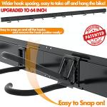 TORACK Bike Storage Rack, 6 Bike Racks & 5 Hooks for Garage, Wall Mount Vertical Bicycles Hanger for Home Space Saving, up to 600lbs, 64-inch