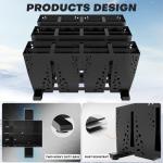 TOCRETOARE Ski Storage Rack for Garage, 12 Pair Heavy Duty Steel Freestanding Ski Storage Organizer, Indoor Ski Holder Racks for Home and Garage Storage