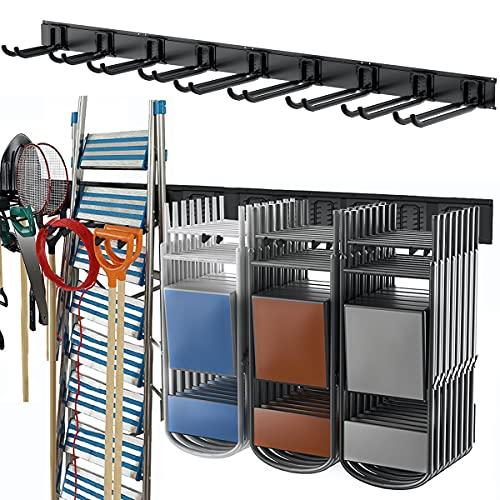 TORACK heavy duty steel wall mount garden tool organizer rack