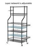 SINGAYE Ball Storage Shelves Shelving Garage Sports Equipment Organizer Basketball Holder Garage for Sports Gear and Toys Rolling Ball Cart with Wheels for Indoor Outdoor Use