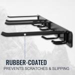 Aking Ace Wall Mount Ski Storage Rack,Garage Snowboard Storage Organizer 8 Pairs Metal Hooks Indoor Outdoor System Organization