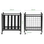 True & Tidy® Metal Storage Cart with Straps and Wheels, Elastic Straps Locking Wheels Indoor Outdoor Steel Equipment Ball Cart Holder, Stuffed Animal Toy Storage Organizer - Home, Garage, School, Gym