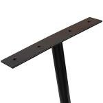 Ihomepark Overhead Garage Storage Hooks, Heavy Duty Ceiling Mounted Garage Utility Hanging Rack for Lumber Bike Tools, Black