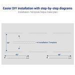 FLEXIMOUNTS 3x8 Overhead Garage Storage Rack,Adjustable Garage Storage Organization Systerm,Heavy Duty Metal Garage Ceiling Storage Racks,600lbs Weight Capacity,Black