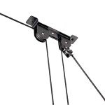 Wallmaster Bike Ceiling Mount Lift Hanger Metal Storage Rack for Garage Indoor 1 Pack Black
