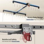 KOKORACKER Overhead Garage Storage Rack, 4x4 Ft Ceiling Storage Lift，Adjustable Heavy-Duty Mounted Garage Storage Organization System, 250lbs Capacity