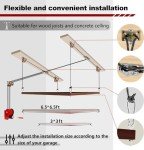 Overhead Garage Storage Lift - Heavy Duty Ceiling Mounted Garage Storage Lift System for Organization - 300lbs Weight, Supports 8-16ft Ceilings, Compatible Bronco, Weight, Wrangler (Deck Not Includ)