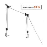 Wallmaster Bike Ceiling Mount Lift Hoist Hanger Storage Rack for Garage Indoor 2 pack