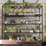 REIBII 60" W Storage Shelves Wire Shelving with Wheels 3200 lbs Heavy Duty Steel Metal Shelving Unit Shelf Rack for Warehouses,Garage, Kitchen, School,Commercial,73" H X 60”W X 18" D